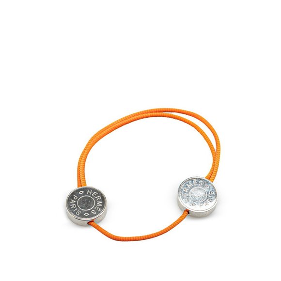 Hermès Clou de Selle Silver Metal bracelet - Picture 1 of 5